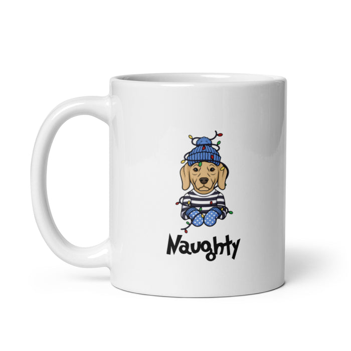 "Naughty Lab" Holiday Mug