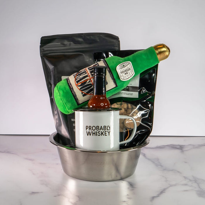 Dogs & Whiskey Gift Basket