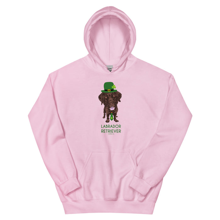 "Luck of the Lab" Chocolate Lab Hoodie