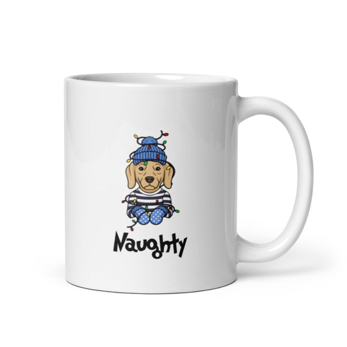 "Naughty Lab" Holiday Mug